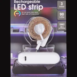 Action Beleuchtung<Aufladbarer LED-Streifen