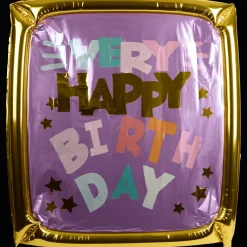 Action Ballons & Girlanden<Avec Folienballon XL Happy Birthday