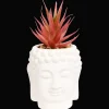 Action Blumentöpfe<Buddha-Blumentopf mit Kunstpflanze