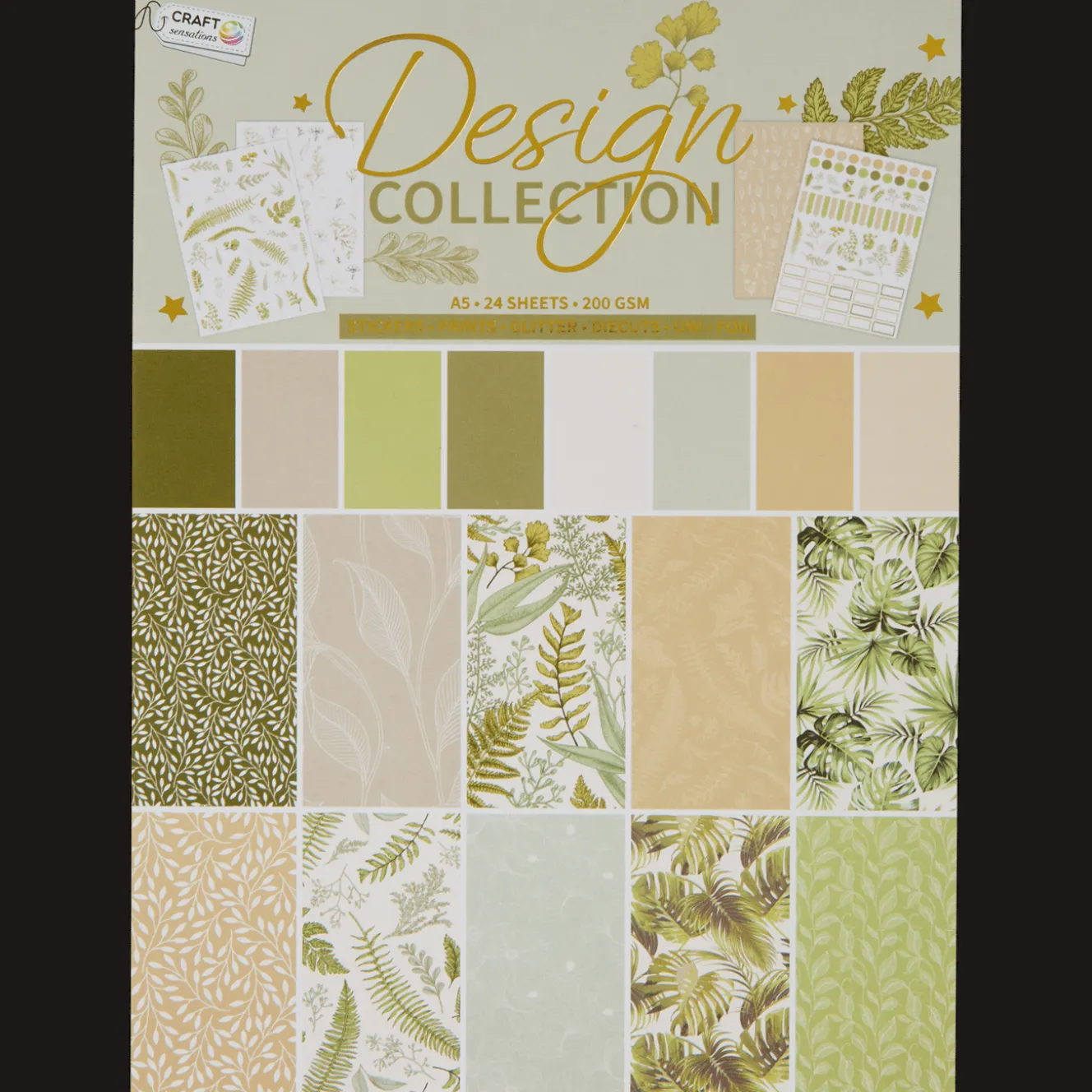 Action Karten<Craft Sensations Bastelpapierblock A5