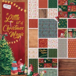 Action Karten<Craft Sensations Weihnachtspapierblock
