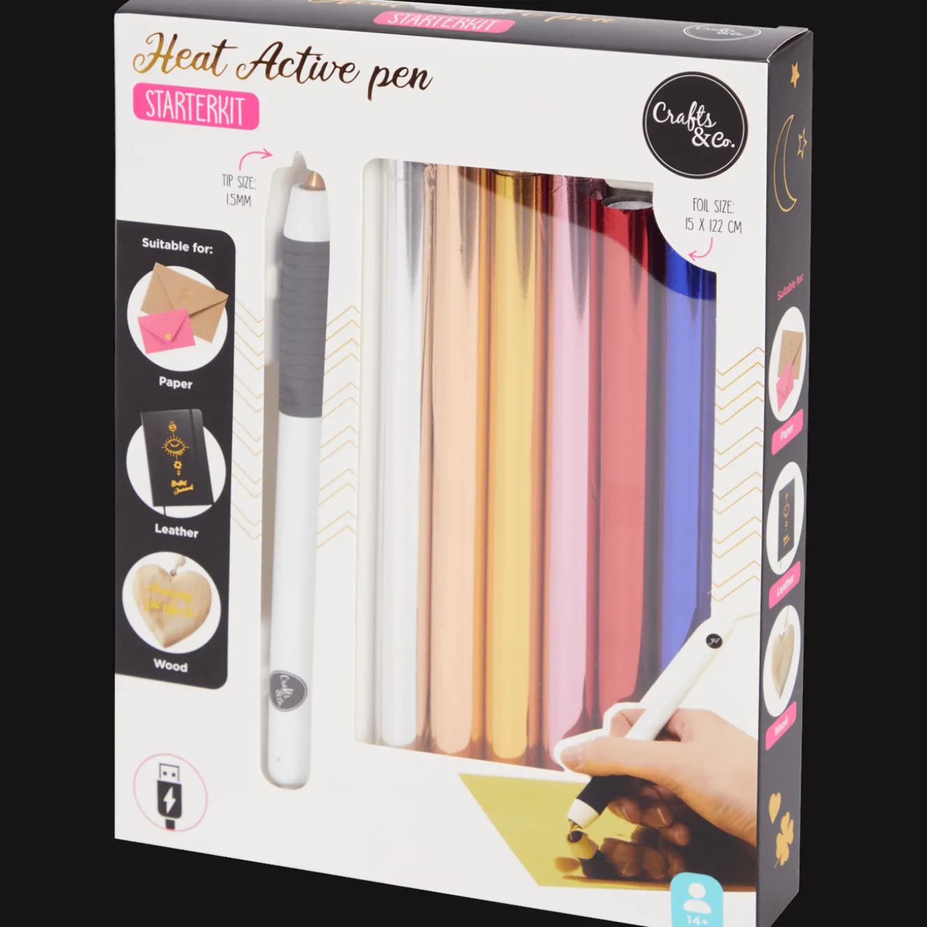 Action Basteln<Crafts & Co Heißfolienstift-Starterkit