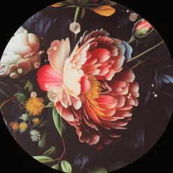 Action Fotorahmen<Deko-Leinwand mit Blumenprint