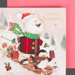 Action Karten<3D-Weihnachtskarte