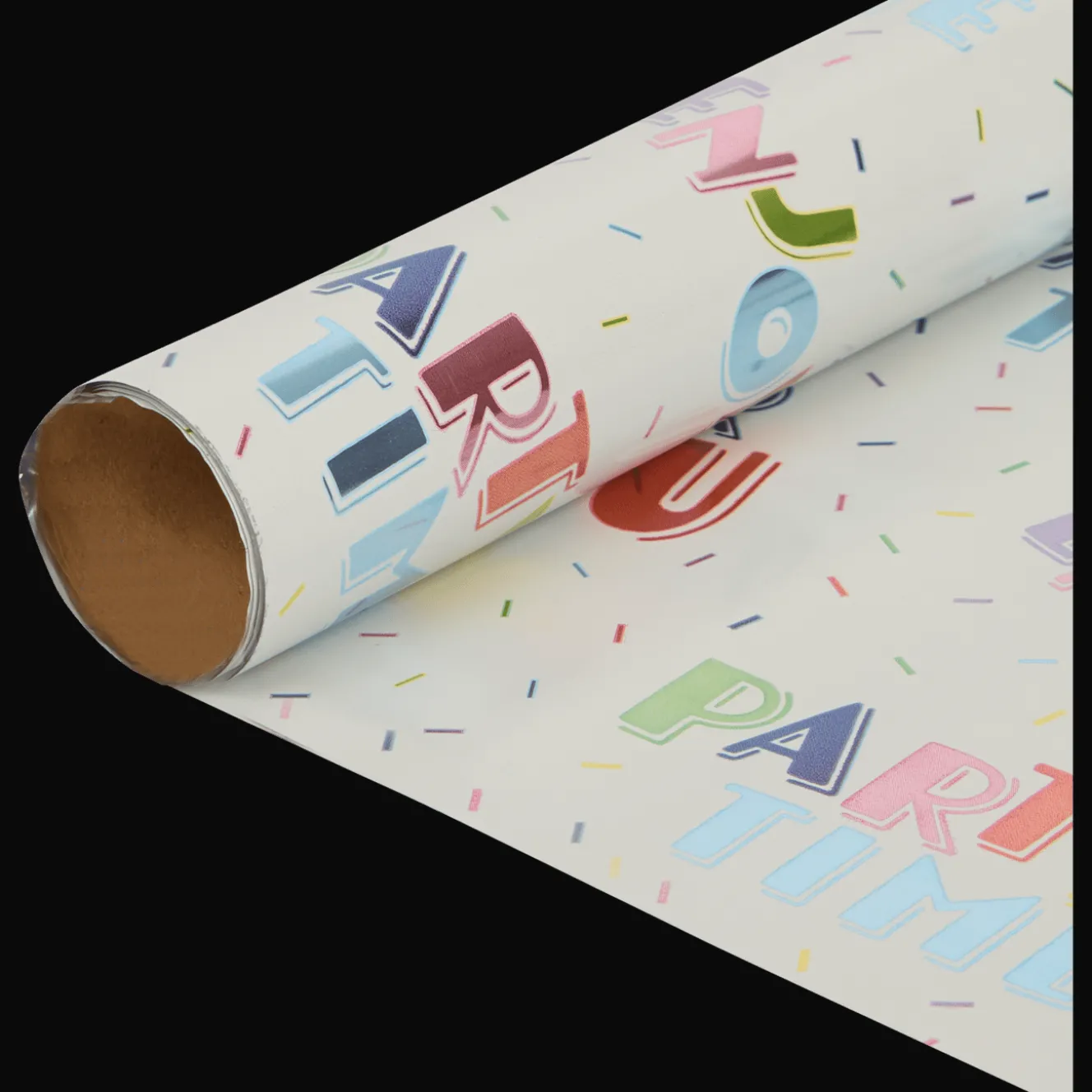 Action Geschenkverpackung<Geschenkpapier mit Metallic-Print