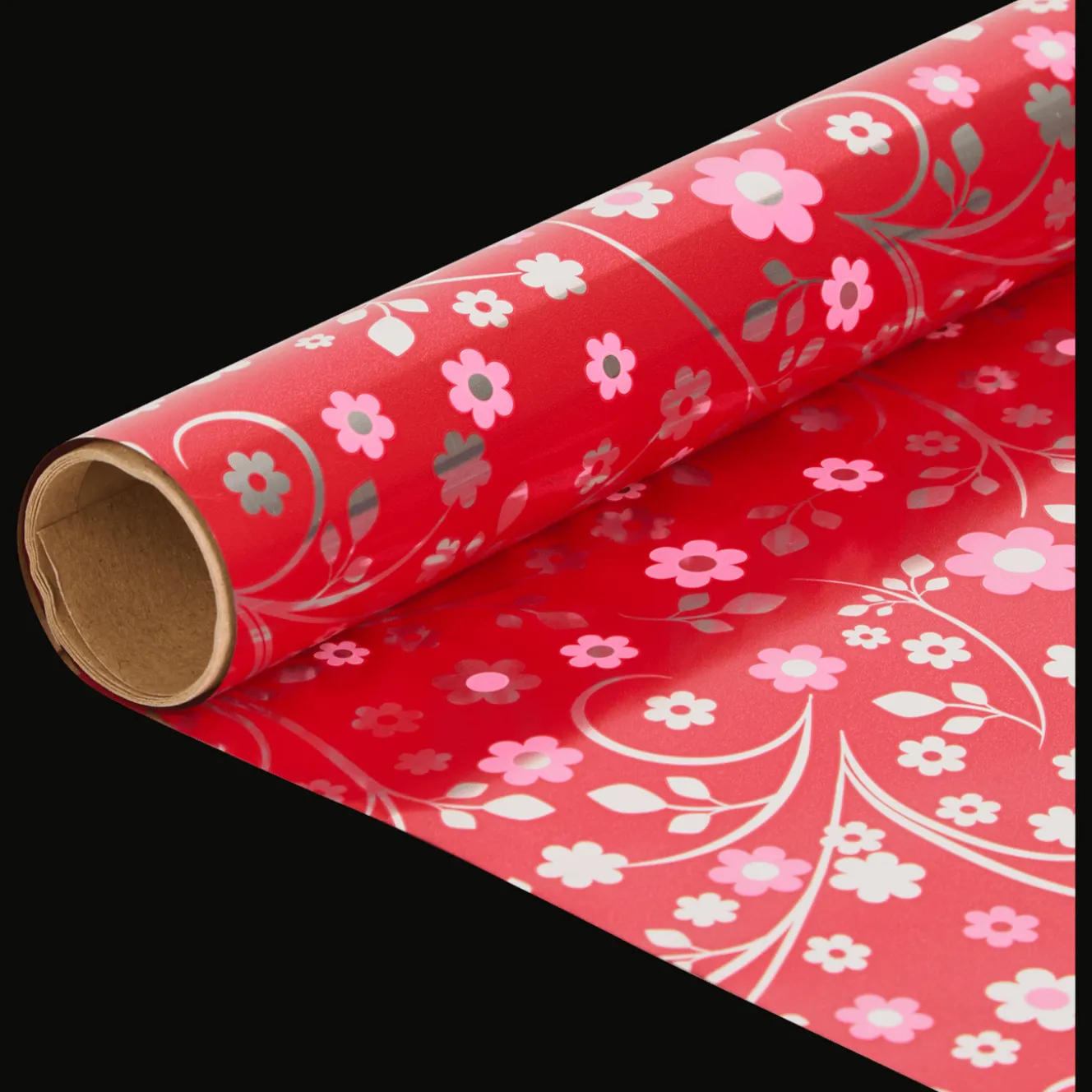 Action Geschenkverpackung<Geschenkpapier mit Metallic-Print