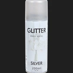Action Farbe<Glitzersprühfarbe Silber