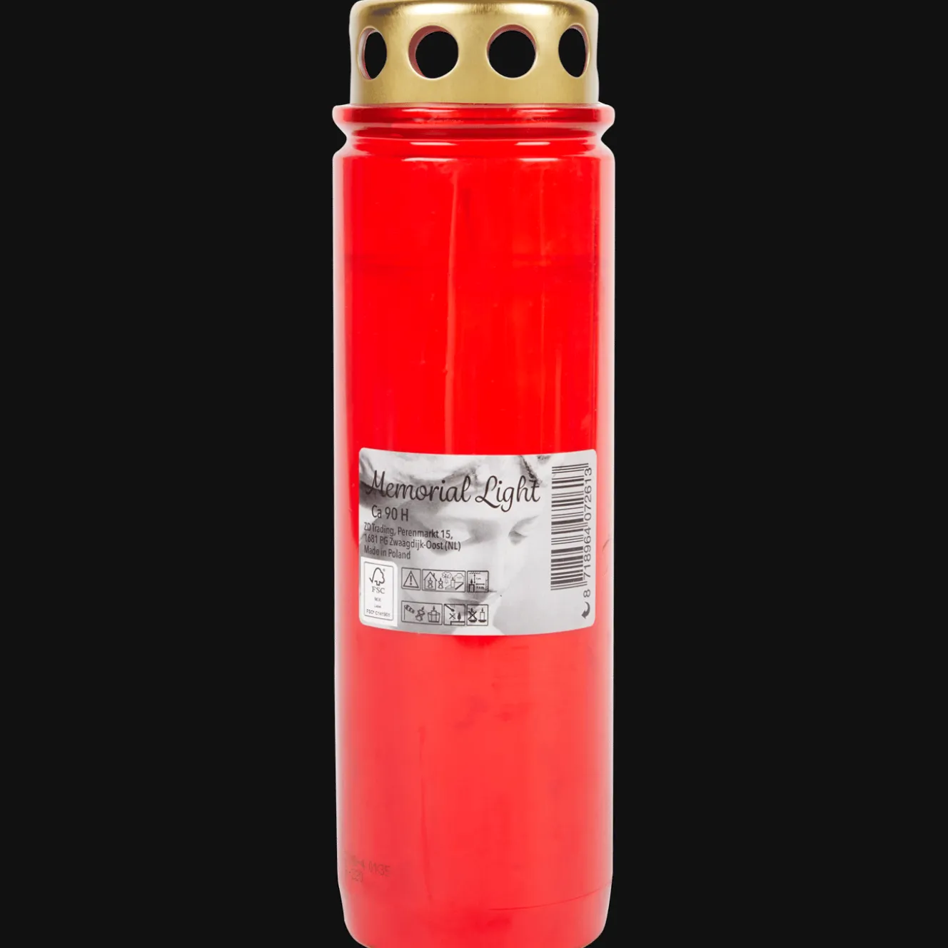 Action Kerzen<Grabkerze Rot