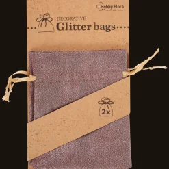 Action Geschenkverpackung<Hobby Flora Glitzerbeutel