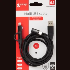 Action Kabel & Splitter<Sologic 3-in-1 Lade- und Datenkabel