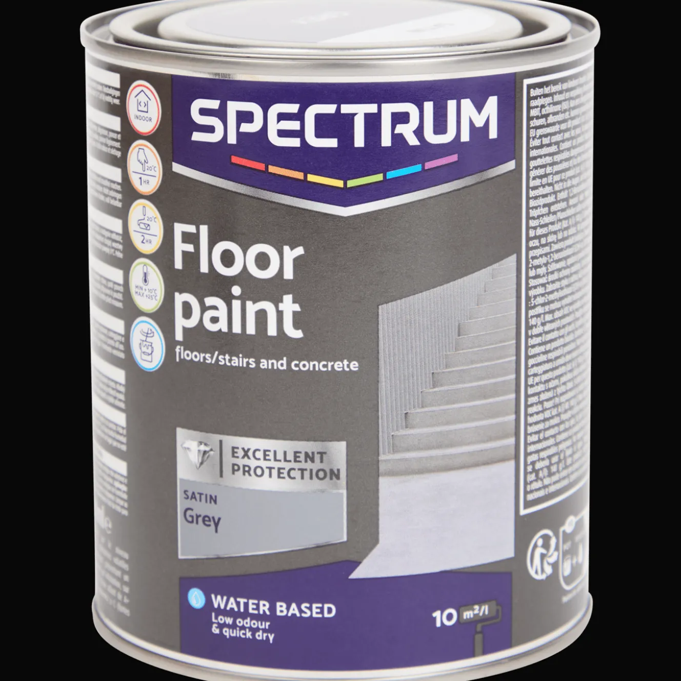 Spectrum Farbe<Betonbodenfarbe Satingrau