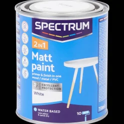 Spectrum Farbe<2-in-1 Acryllack Matt Weiß