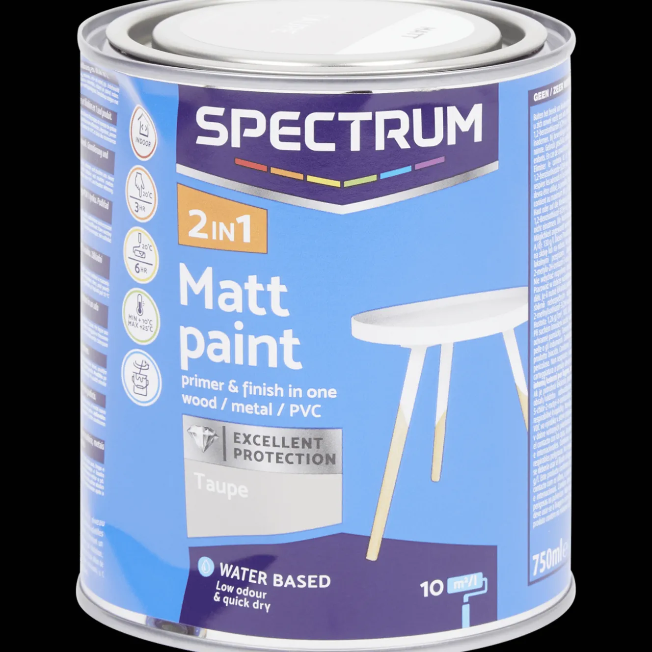 Spectrum Farbe<2-in-1 Acryllack Matt Taupe
