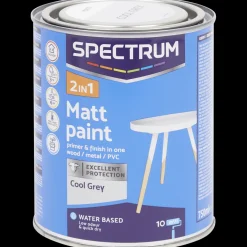 Spectrum Farbe<2-in-1 Acryllack Matt Cool Grey