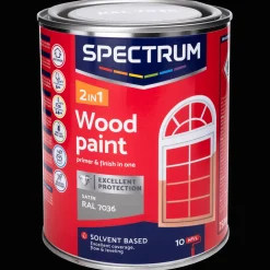 Spectrum Farbe<2-in-1 Holzlack Seidenglanz RAL 7036