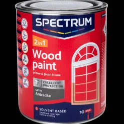 Spectrum Farbe<2-in-1 Holzlack Seidenglanz Anthrazit