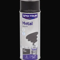 Spectrum Farbe<Sprühfarbe für Metall Mattschwarz