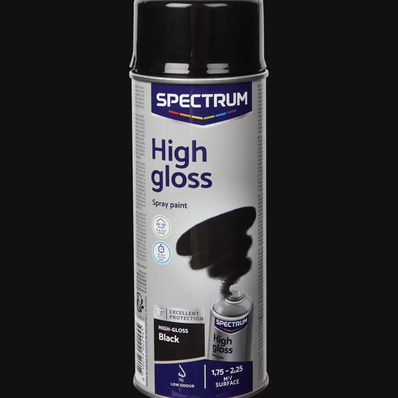Spectrum Farbe<Sprühfarbe Hochglanz Schwarz