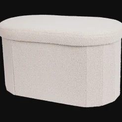 Action Wohnaccessoires<Stauraumhocker mit Plüschstoff