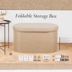 Action Wohnaccessoires<Stauraumhocker mit Plüschstoff