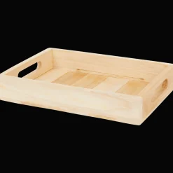 Action Wohnaccessoires<Tablett aus Teakholz