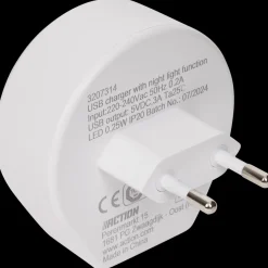 Action Beleuchtung<USB-C-Ladegerät mit Nachtlicht