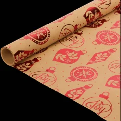 Action Geschenkverpackung<Weihnachtliches Kraft-Geschenkpapier