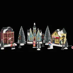 Action Saisondekoration<Weihnachtsdorf mit Beleuchtung
